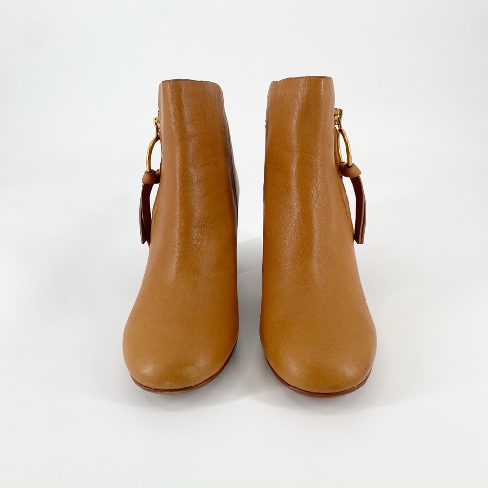 See by Chloe Louise Medium Calfskin Leather Tan Ankle Boots 39.5 / 9 - Picture 5 of 13